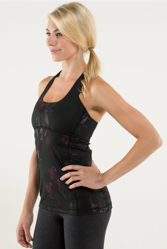 Lululemon Scoop Neck Tank Midnight Iris Multi/Black Sz 10