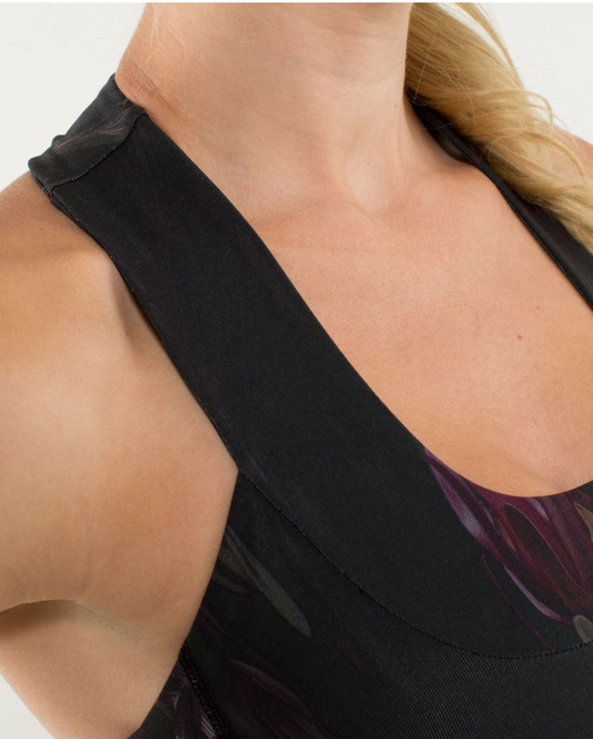 Lululemon Scoop Neck Tank Midnight Iris Multi/Black Sz 10