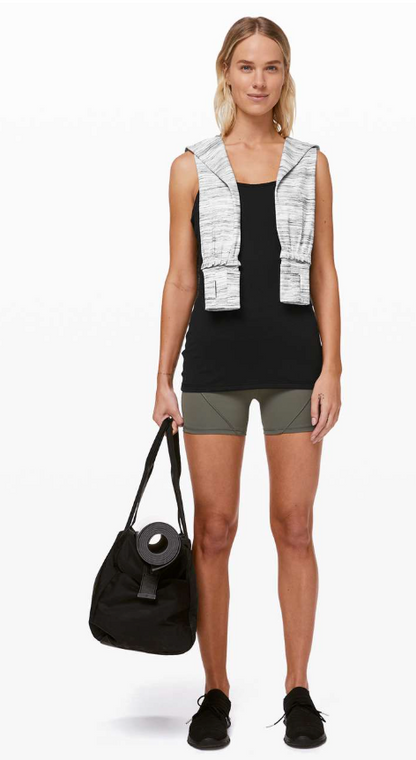 Lululemon Power Y Tank Luon Black Sz 10 Brand New