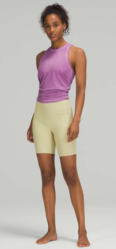 Lululemon All Tied Up Tank Top Sublimado Pigment Dye Wisteria Purple Sz 10
