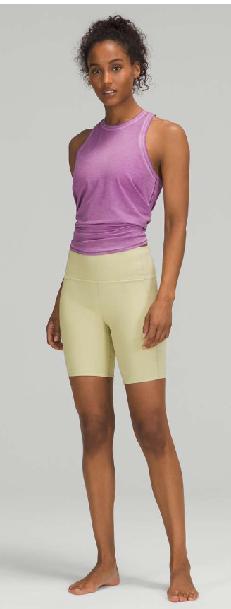 Lululemon All Tied Up Tank Top Sublimado Pigment Dye Wisteria Purple Sz 10
