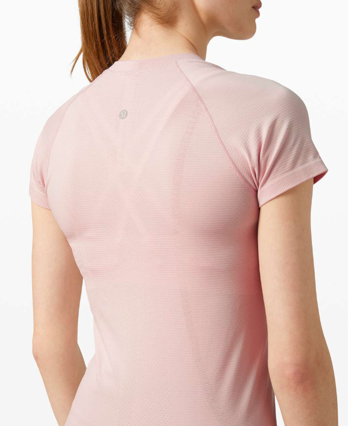 Lululemon Swiftly Tech Short Sleeve Top 2.0 Misty Pink/Misty Pink Sz 10 Brand New
