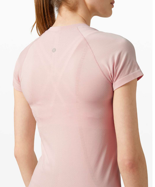 Lululemon Swiftly Tech Short Sleeve Top 2.0 Misty Pink/Misty Pink Sz 10 Brand New