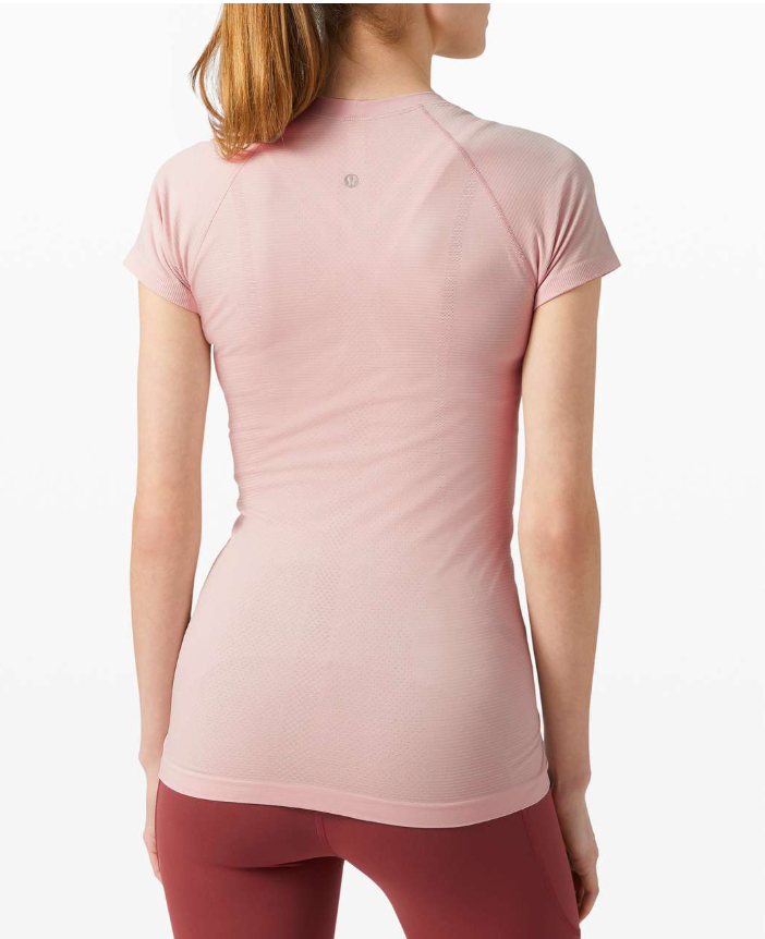 Lululemon Swiftly Tech Short Sleeve Top 2.0 Misty Pink/Misty Pink Sz 10 Brand New