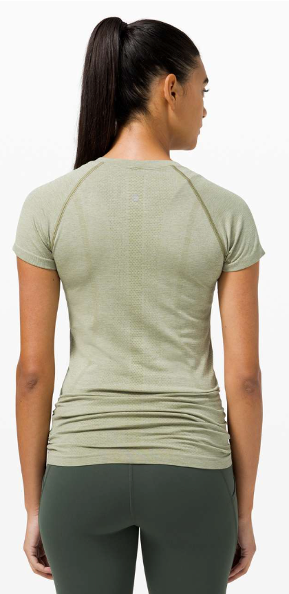 Lululemon Swiftly Tech Short Sleeve Top 2.0 Rosemary Green/Green Fern Sz 10 Brand New
