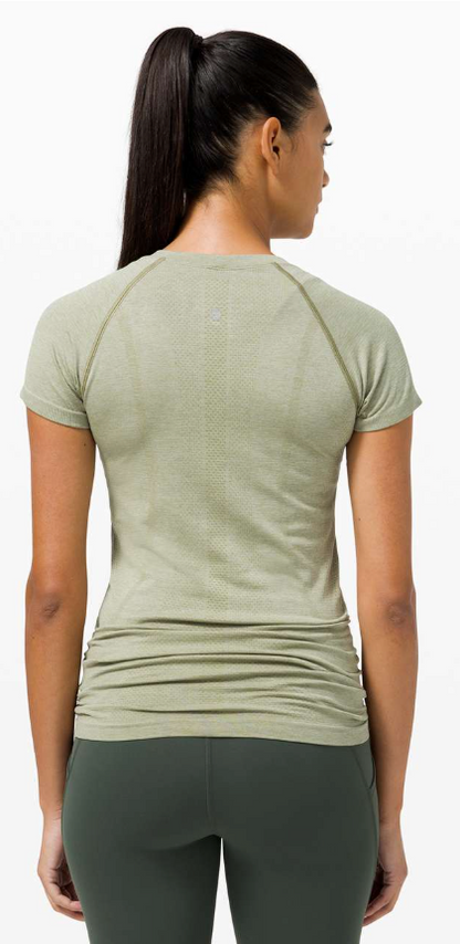 Lululemon Swiftly Tech Short Sleeve Top 2.0 Rosemary Green/Green Fern Sz 10 Brand New