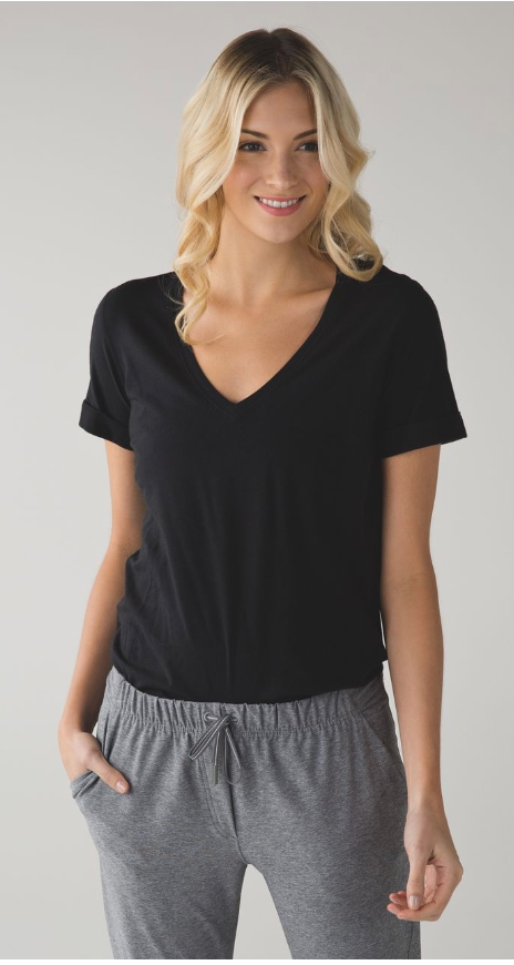 Lululemon Love Tee II Black Sz 10