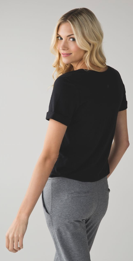 Lululemon Love Tee II Black Sz 10