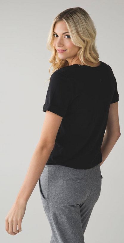Lululemon Love Tee II Black Sz 10