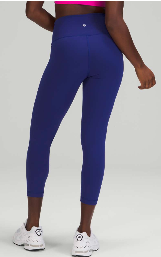 Lululemon Wunder Train High-Rise Crop 23" Inseam Larkspur Sz 10 Brand New