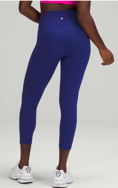 Lululemon Wunder Train High-Rise Crop 23" Inseam Larkspur Sz 10 Brand New
