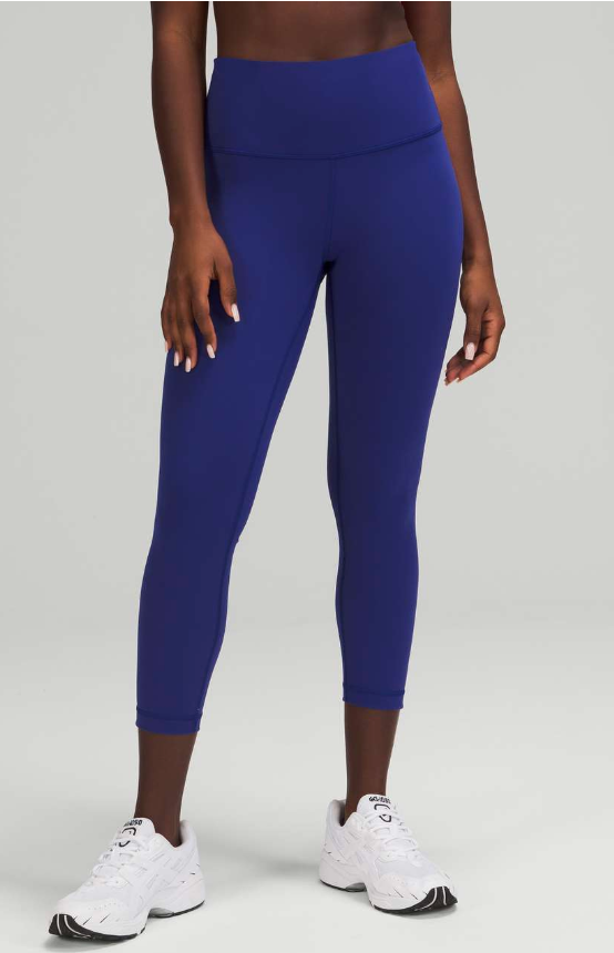 Lululemon Wunder Train High-Rise Crop 23" Inseam Larkspur Sz 10 Brand New