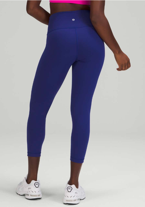 Lululemon Wunder Train High-Rise Crop 23" Inseam Larkspur Sz 10 Brand New