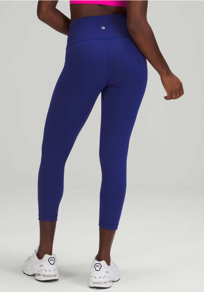 Lululemon Wunder Train High-Rise Crop 23" Inseam Larkspur Sz 10 Brand New