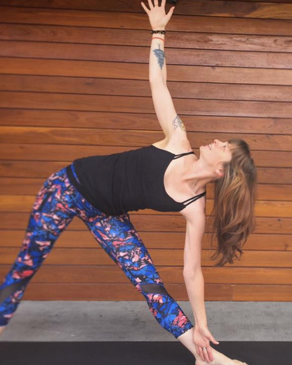 Lululemon Inspire Tight II 7/8 25" Inseam Paint Storm Harbor Blue Multi Sz 10 Brand New