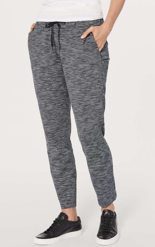 Lululemon On The Fly Pant 28" Inseam Wee Are From Space Black Slate/Black Sz 10 Brand New