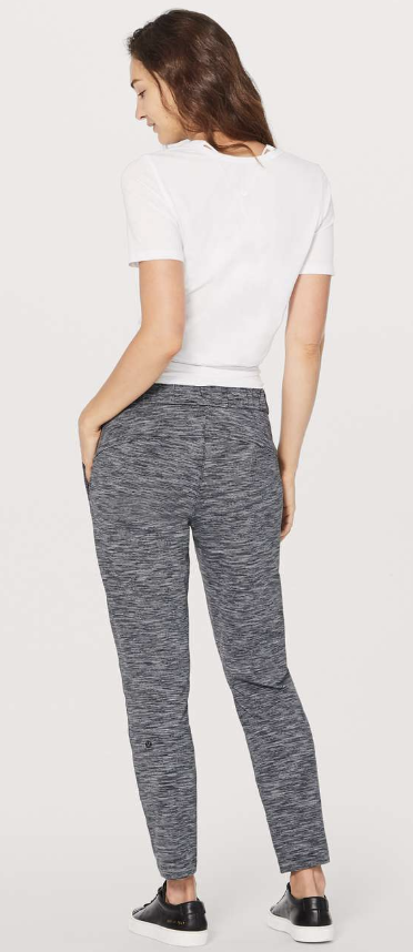 Lululemon On The Fly Pant 28" Inseam Wee Are From Space Black Slate/Black Sz 10 Brand New