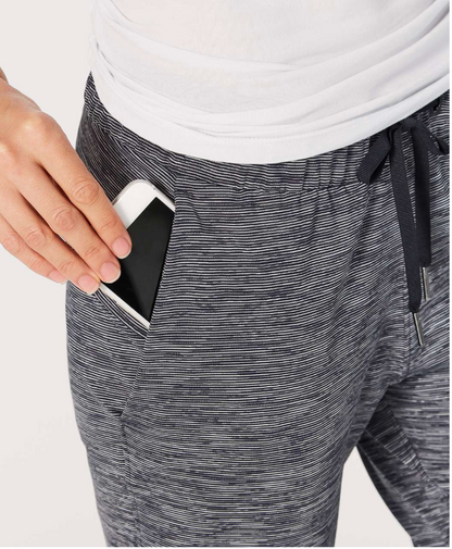 Lululemon On The Fly Pant 28" Inseam Wee Are From Space Black Slate/Black Sz 10 Brand New