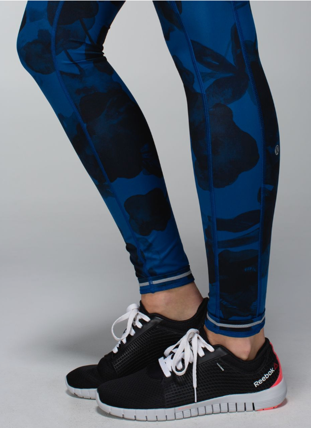 Lululemon Speed Tight II 30" Inseam Jumbo Inky Floral Black Inkwell/Inkwell Sz 10