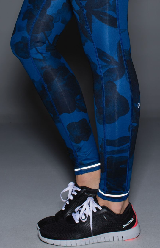 Lululemon Speed Tight II 30" Inseam Jumbo Inky Floral Black Inkwell/Inkwell Sz 10