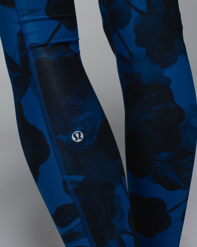 Lululemon Speed Tight II 30" Inseam Jumbo Inky Floral Black Inkwell/Inkwell Sz 10