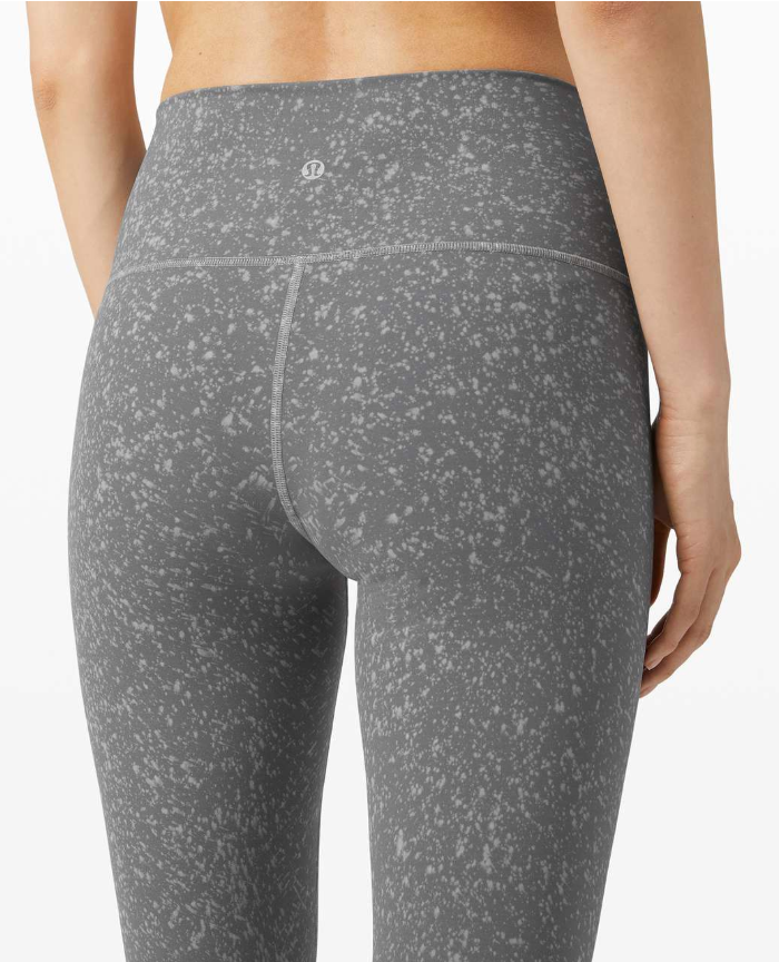 Lululemon Wunder Under High-Rise Tight 25" Inseam Spray Washed Asphalt Grey Sz 10 Brand New