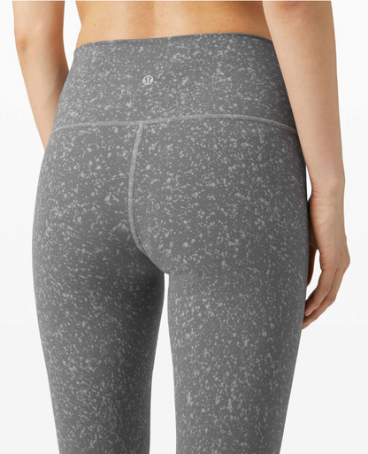 Lululemon Wunder Under High-Rise Tight 25" Inseam Spray Washed Asphalt Grey Sz 10 Brand New