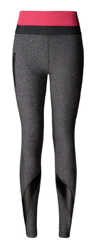 Lululemon Inspire Tight II Heathered Black/Boom Juice/Deep Coal Sz 10 Brand New