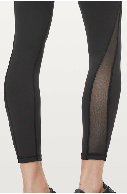 Lululemon Train Times 7/8 25" Inseam Black Sz 10 Brand New
