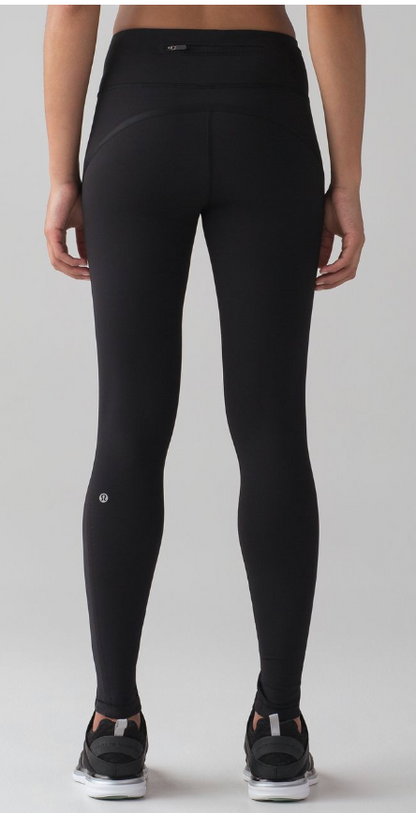 Lululemon Smooth Stride Tight 7/8 25" Inseam Black SZ 10 Brand New