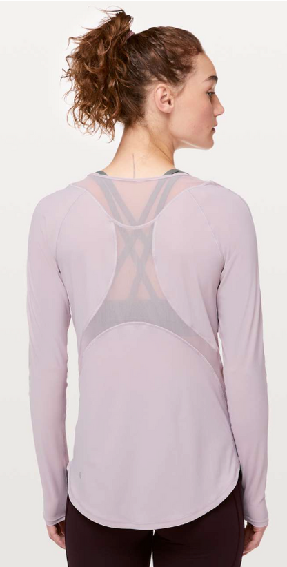 Lululemon Sculpt Long Sleeve Powdered Mauve Sz 10 Brand New