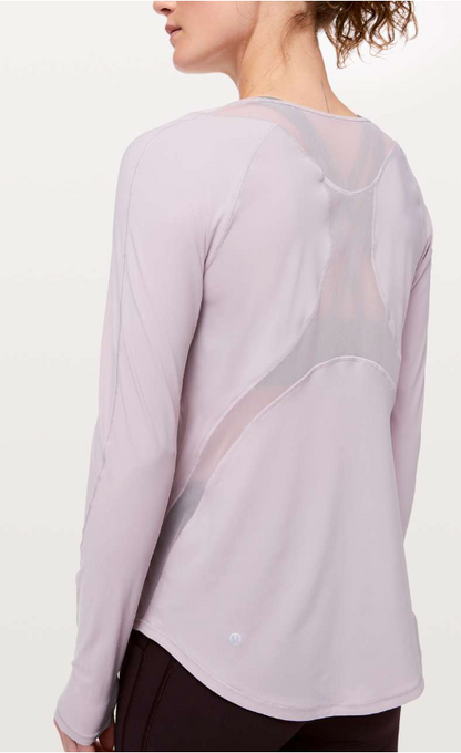 Lululemon Sculpt Long Sleeve Powdered Mauve Sz 10 Brand New