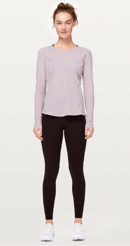 Lululemon Sculpt Long Sleeve Powdered Mauve Sz 10 Brand New