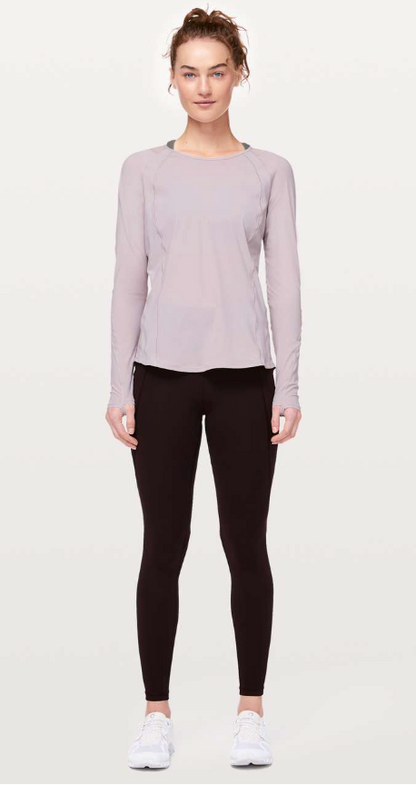 Lululemon Sculpt Long Sleeve Powdered Mauve Sz 10 Brand New