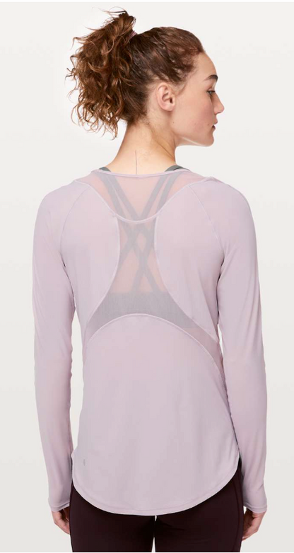 Lululemon Sculpt Long Sleeve Powdered Mauve Sz 10 Brand New