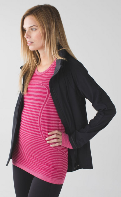 Lululemon Swiftly Tech Long Sleeve Crew Heathered Berry Rumble Sz 10 Brand New