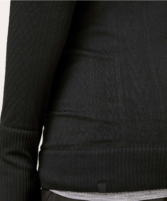 Lululemon Rest Less Pullover Black/Black Sz 10 Brand New