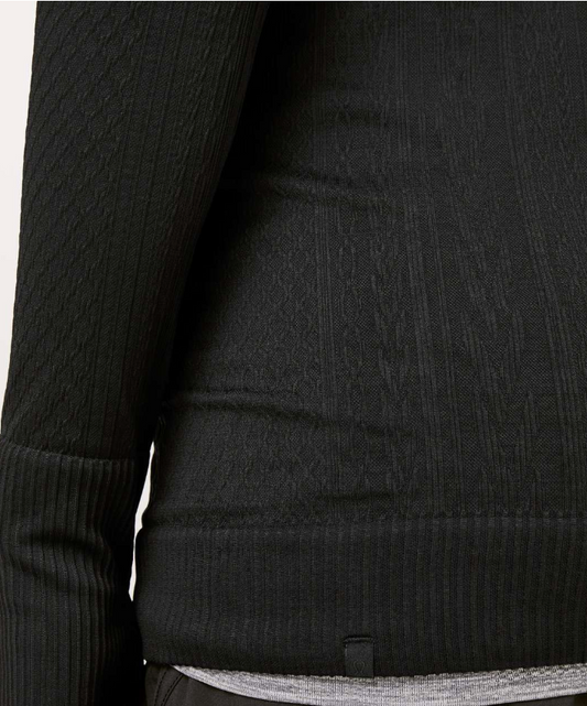 Lululemon Rest Less Pullover Black/Black Sz 10 Brand New