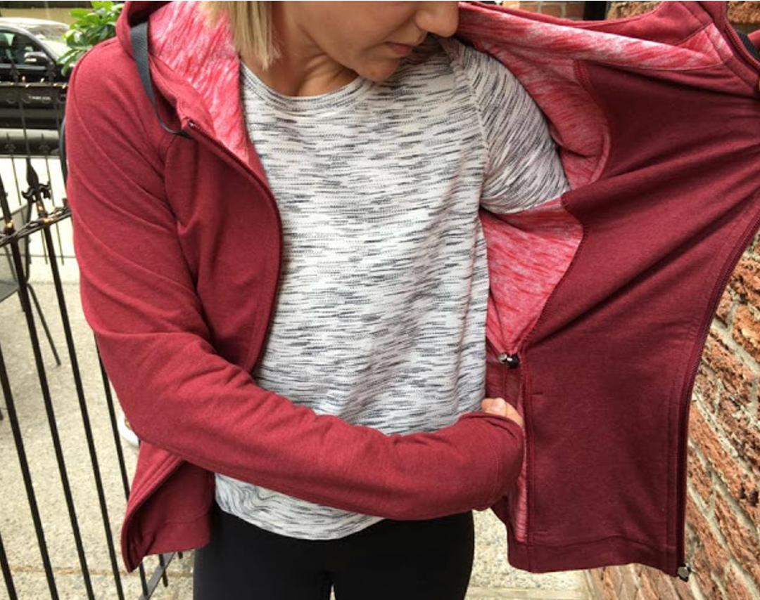 Lululemon Beat The Heat Long Sleeve Tiger Space Dye Black White Sz 10