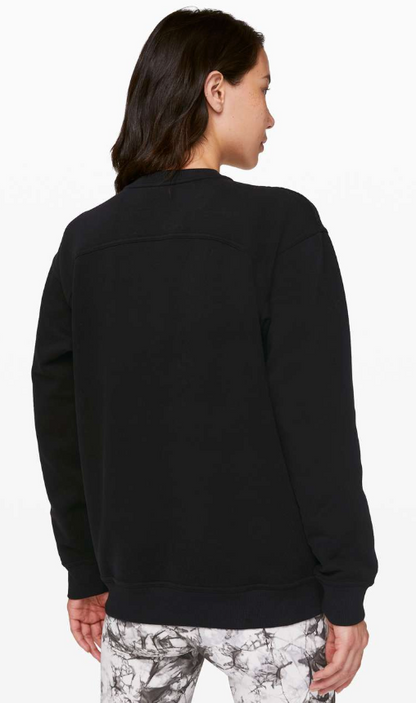 Lululemon All Yours Crew Black Sz 10 Brand New
