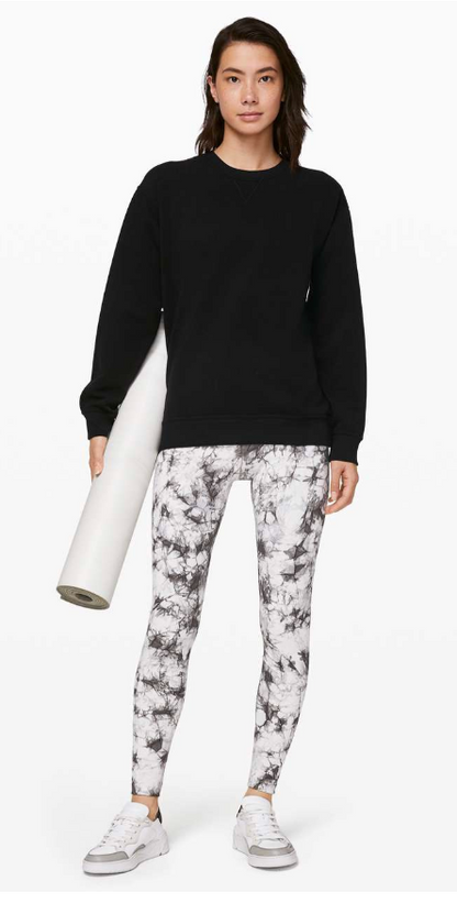 Lululemon All Yours Crew Black Sz 10 Brand New