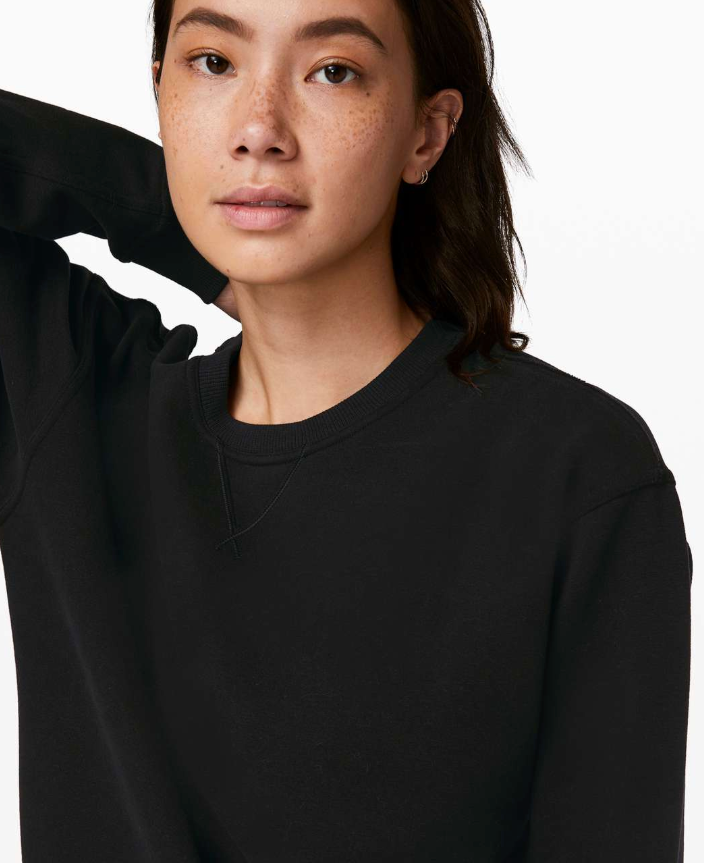 Lululemon All Yours Crew Black Sz 10 Brand New