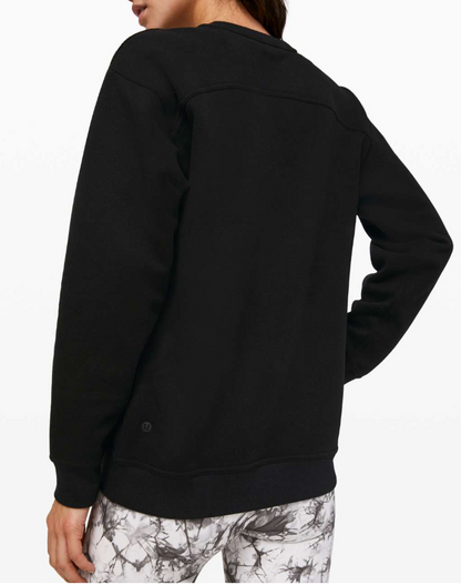 Lululemon All Yours Crew Black Sz 10 Brand New