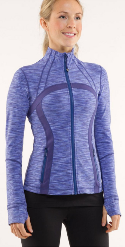 Lululemon Define Jacket Royalty Space Dye/Royalty Sz 10