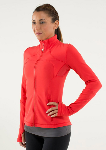 Lululemon Forme Jacket Love Red Sz 10