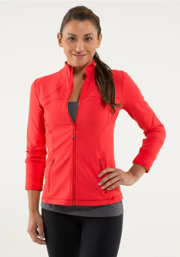 Lululemon Forme Jacket Love Red Sz 10