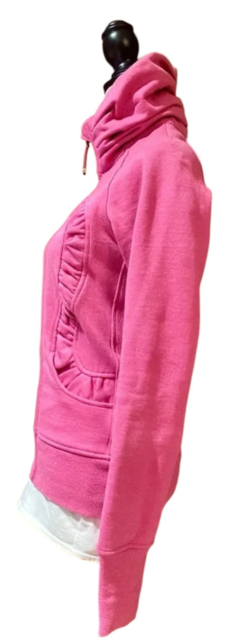 Lululemon Cuddle Up Jacket Sparkle Heathered Paris Pink/Paris Pink Sz 10 RARE