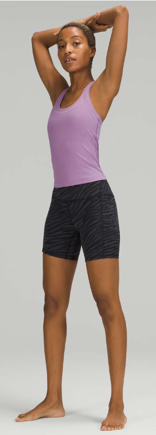 Lululemon Cool Racerback Tank Top Shorter Length Wisteria Purple Sz 20 Brand New