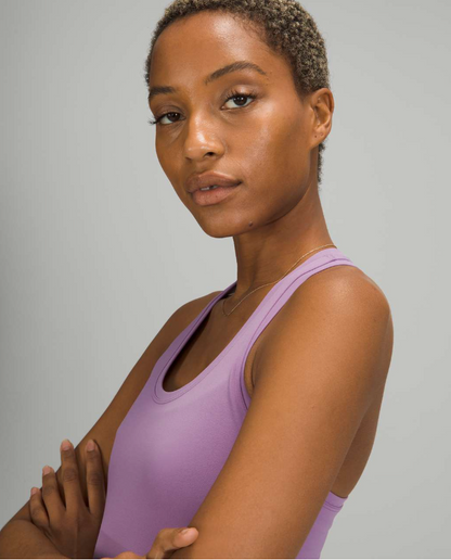 Lululemon Cool Racerback Tank Top Shorter Length Wisteria Purple Sz 20 Brand New