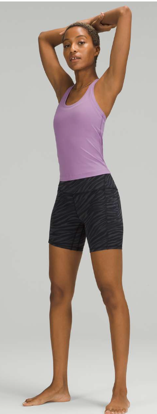 Lululemon Cool Racerback Tank Top Shorter Length Wisteria Purple Sz 20 Brand New